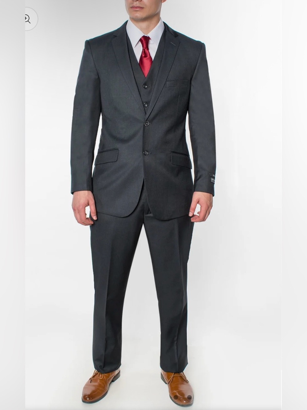 3 Piece Slim Fit Suit - Charcoal. (874505S)